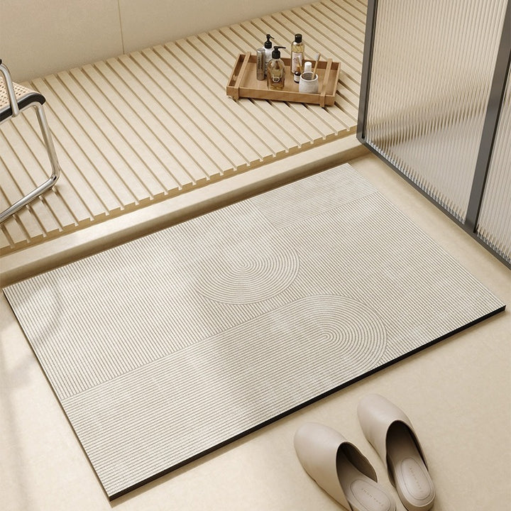 Vintage-Inspired Floral Printed Bath Mat