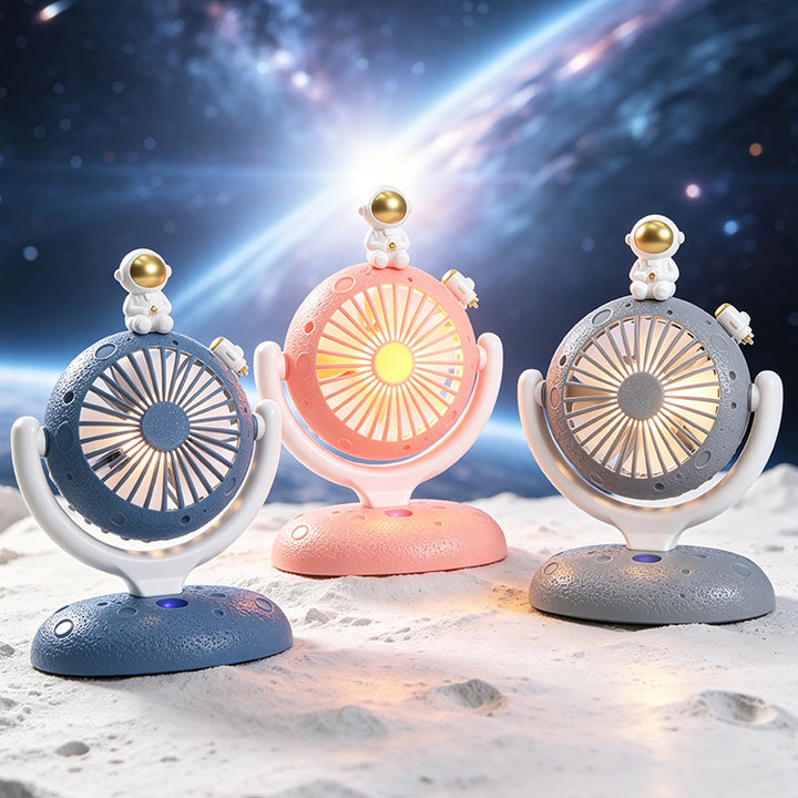 Usb air circulation fan with LED lighting and flexible design Kalsten