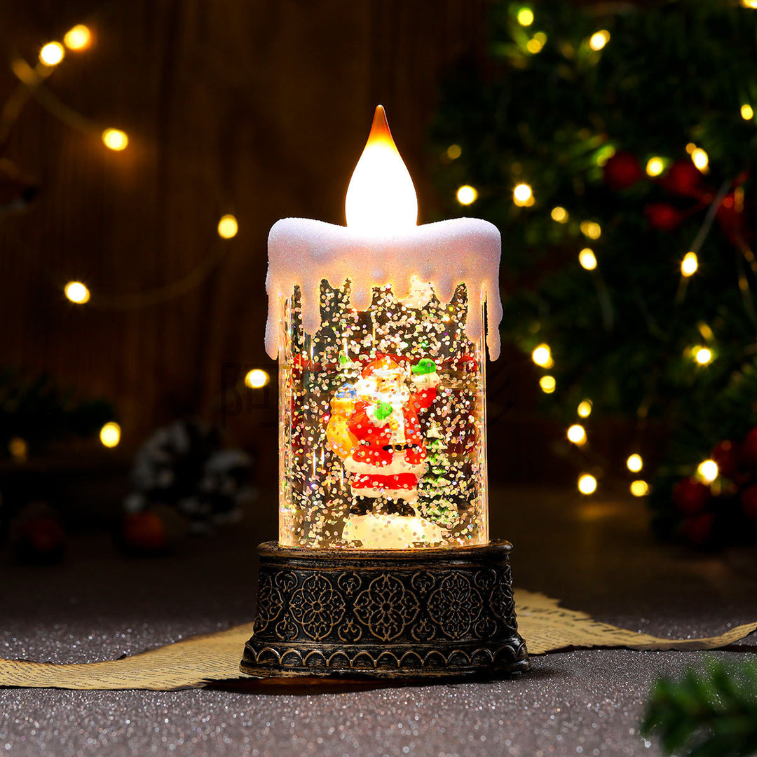 LED Illuminated Snow Globe Candle Decoration Kalsten