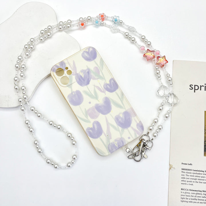Beaded Eyewear Chain with Stylish Checker Design Kalsten