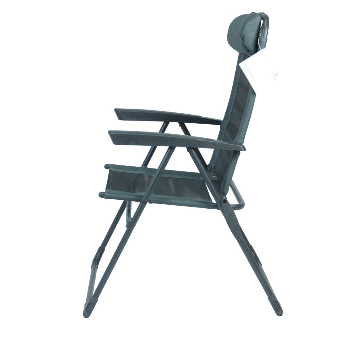 Recliner with ergonomic headrest and folding mechanism Kalsten