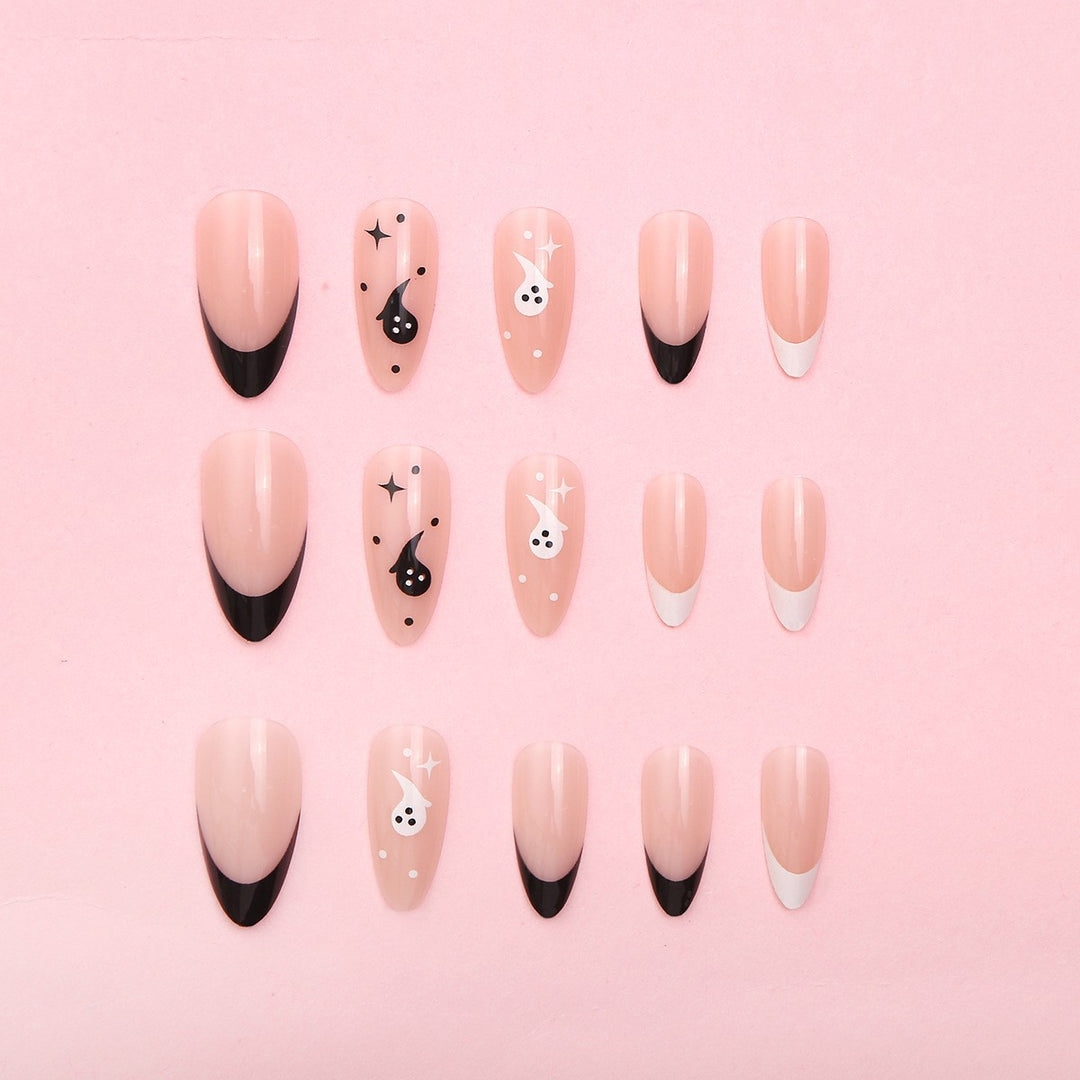 Artistic Halloween-Themed Press-On Nails Kalsten