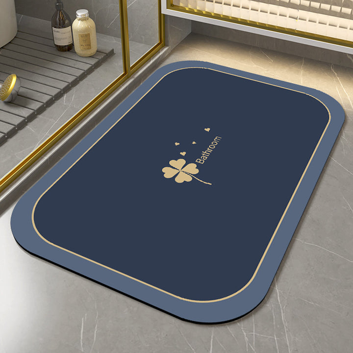 Soft Microfiber Bath Mat with Anti-Slip Features