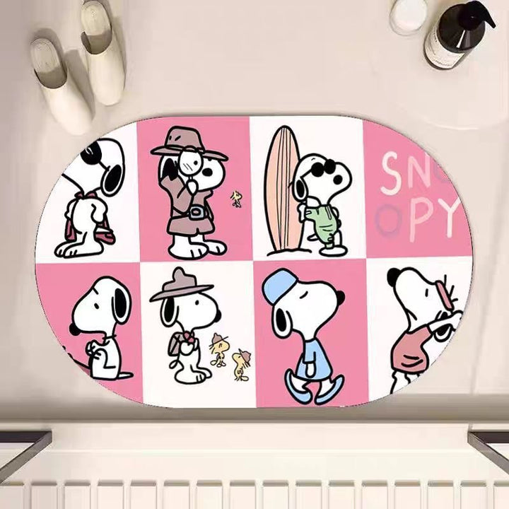 Playful Cartoon Characters Carpet