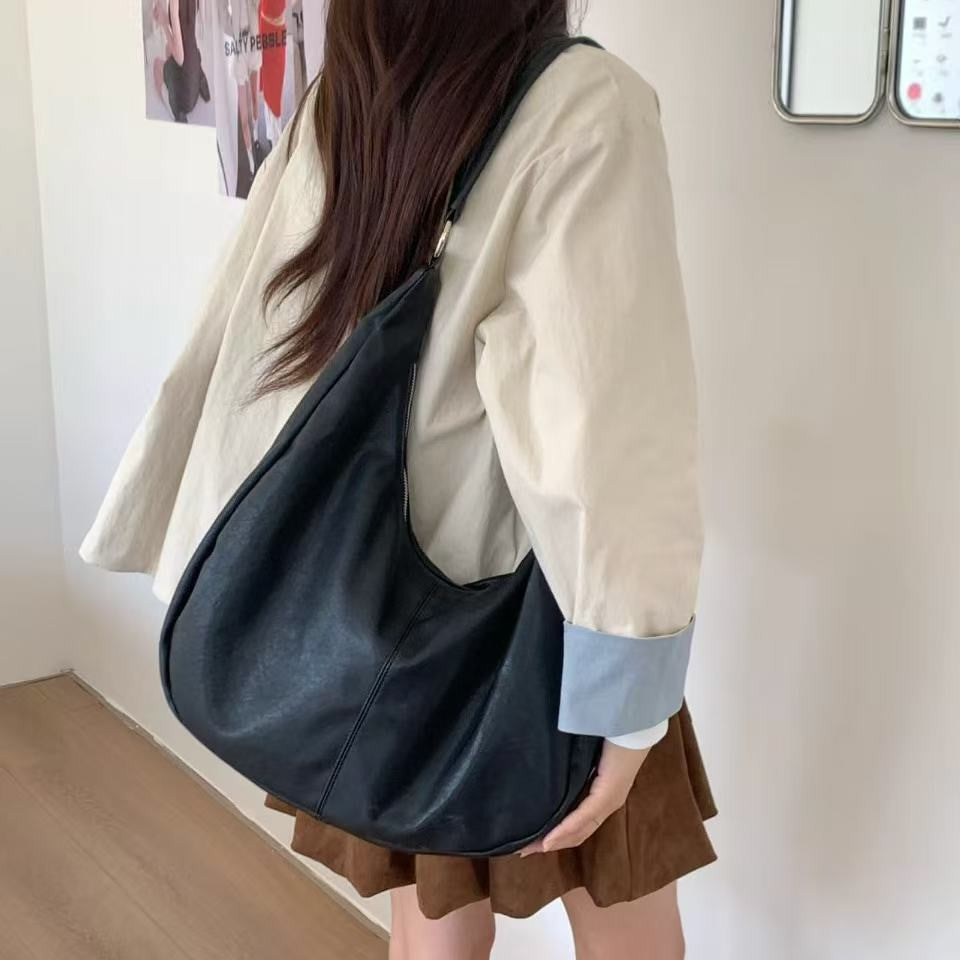 Casual Suede Shoulder Bag