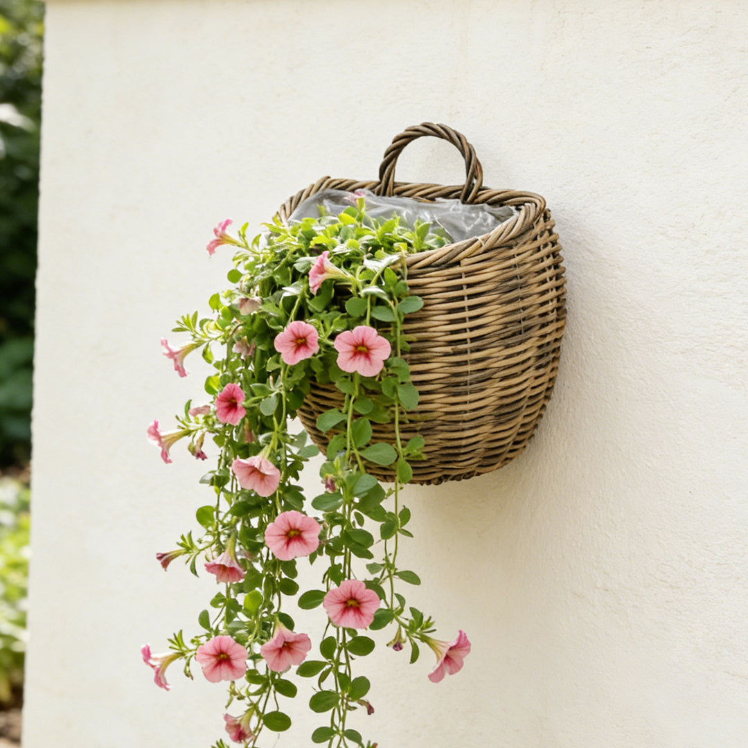 Decorative storage basket with handle Kalsten