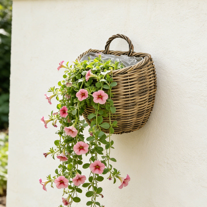 Decorative storage basket with handle Kalsten