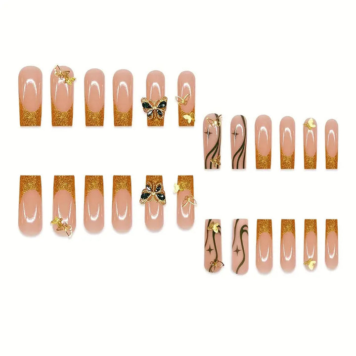 Decorative Butterfly Press-On Nail Art Kalsten