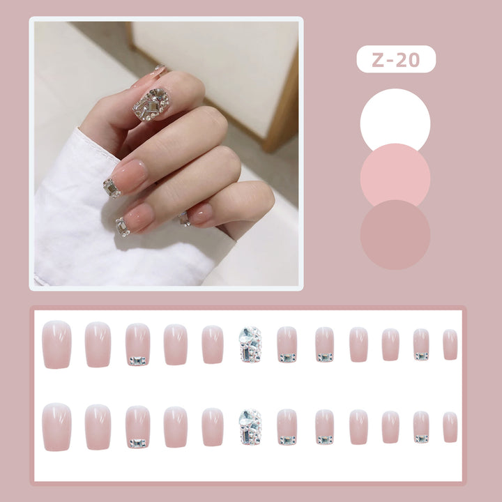Decorative Rhinestone Press-On Nails 1790727083