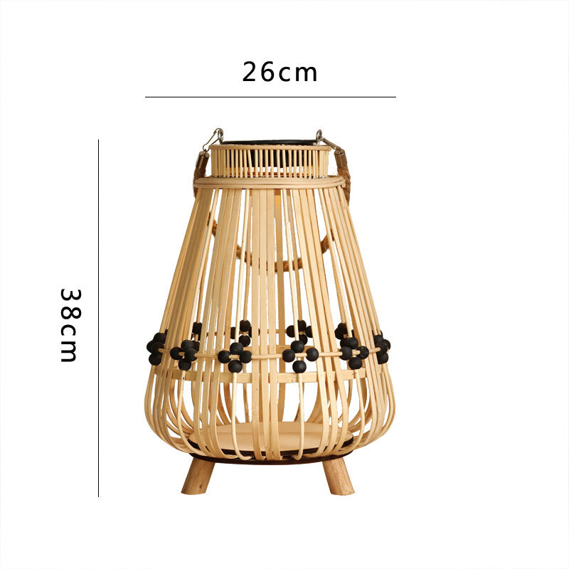 Decorative light source with natural rattan Kalsten
