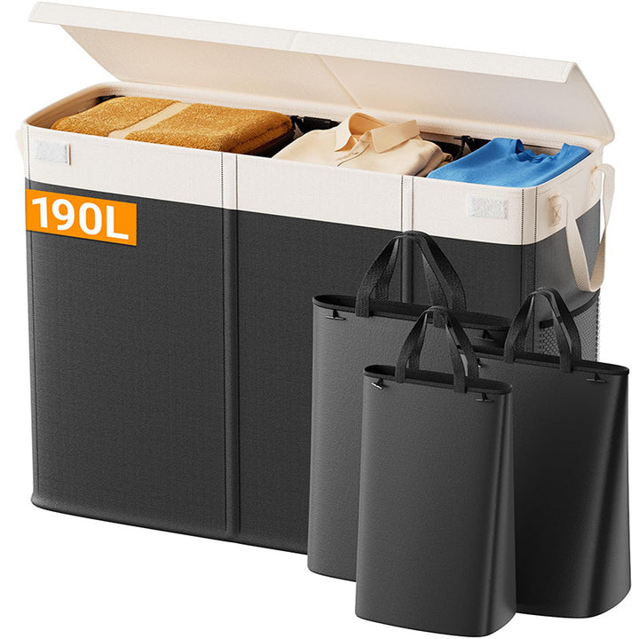 Generous laundry container with removable inner pockets Kalsten
