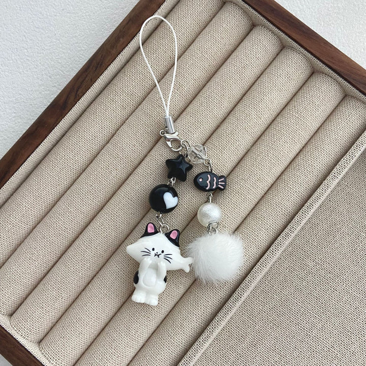 Cat-Themed Charm Keychain Kalsten