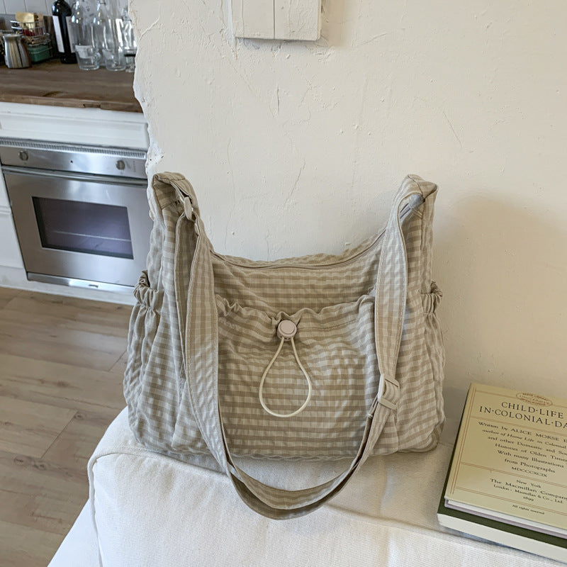 Soft Fabric Casual Shoulder Bag