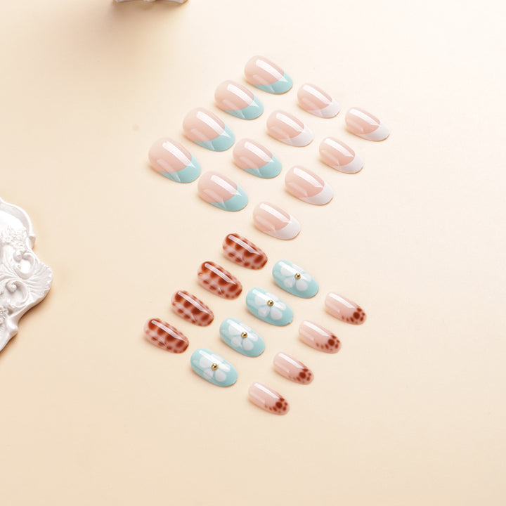 Artistic Floral Acrylic Press-On Nail Set Kalsten