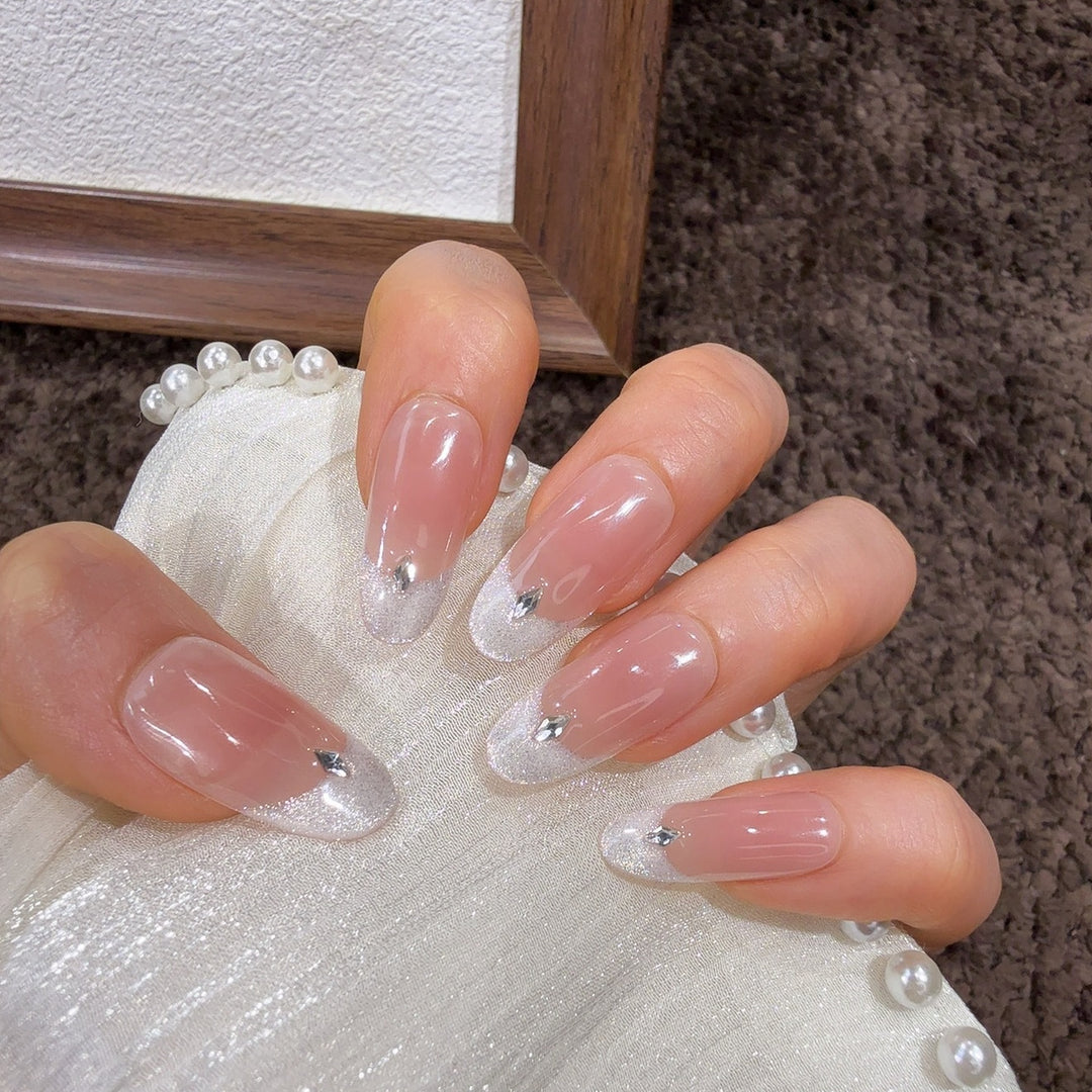 Elegant French Tip Press-On Nails Kalsten