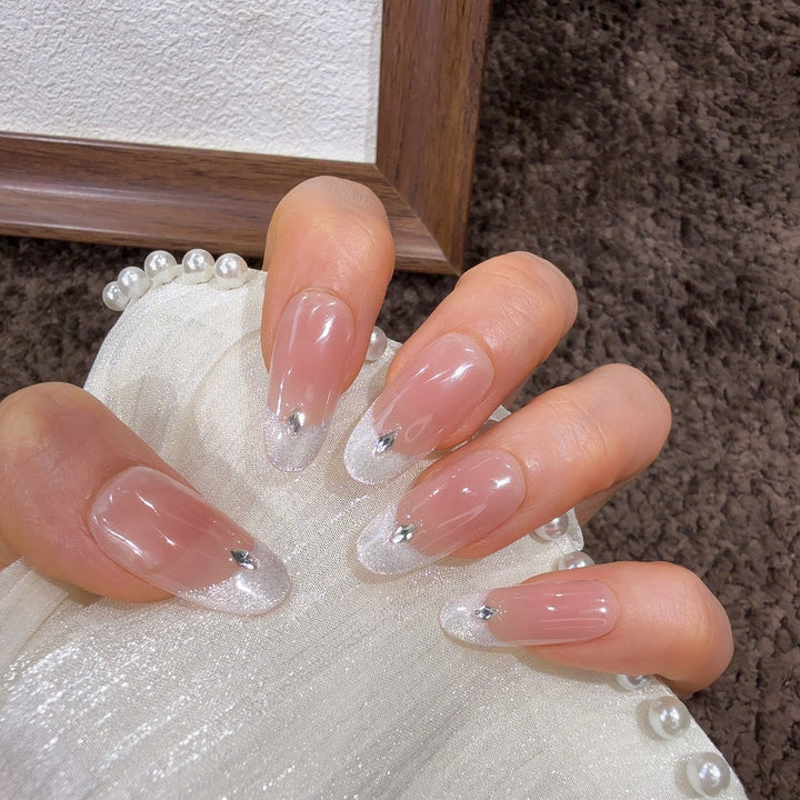 Elegant French Tip Press-On Nails Kalsten