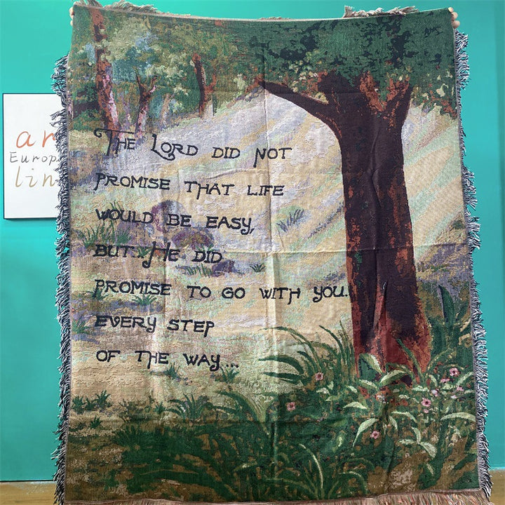 Inspirational Tapestry Throw Blanket