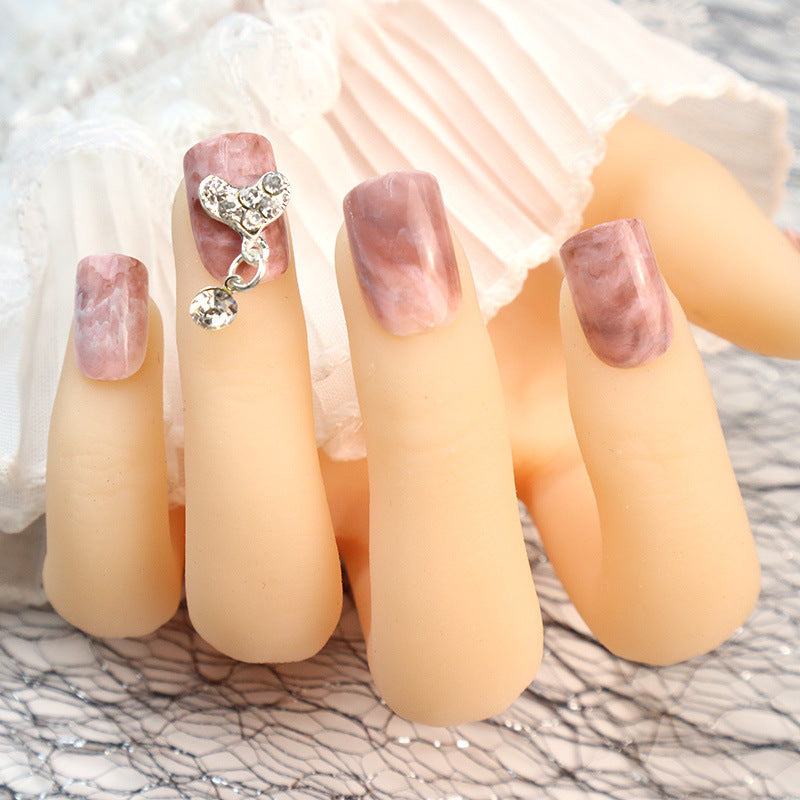 Elegant Marble Design Press-On Nails Set