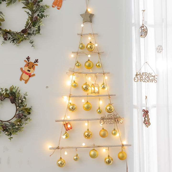 Wooden Christmas Tree Wall Decoration