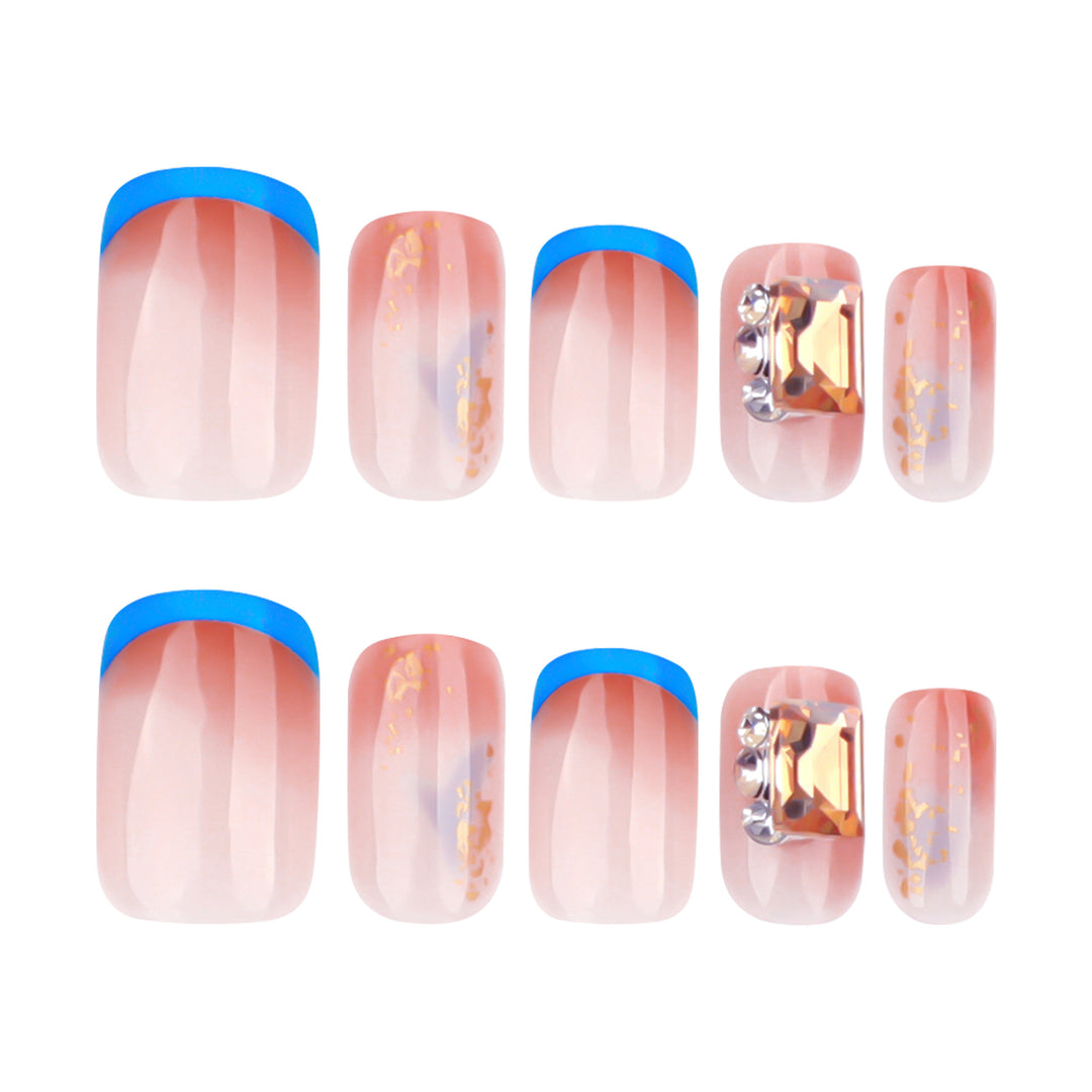 Artificial Glitter Nails with Glossy Finish Kalsten