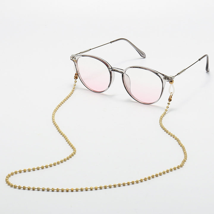 Fashionable Cat-Eye Glasses with Beaded Chain Kalsten