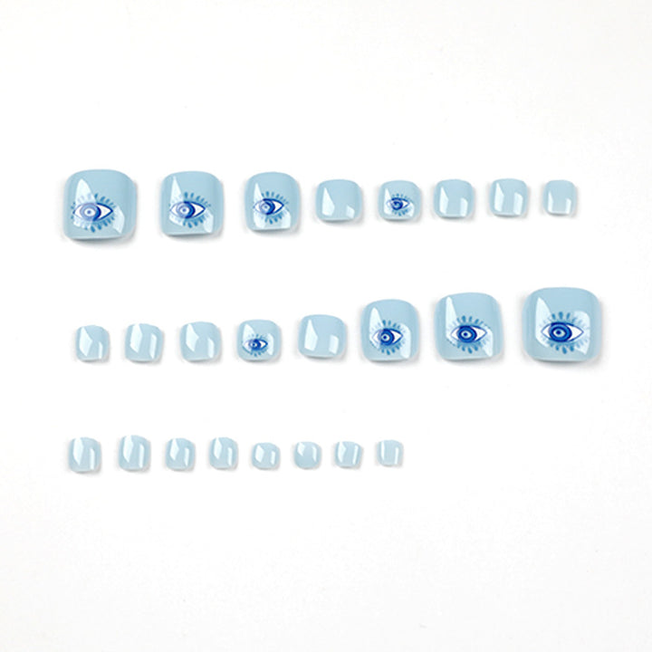 Artful nail art with eye motif Kalsten