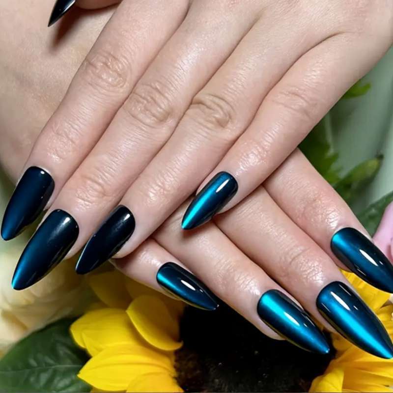 Elegant Glossy Stiletto Press-On Nail Set Kalsten