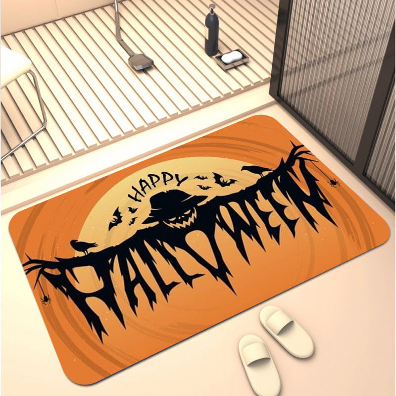 Halloween-Themed Decorative Bath Mat