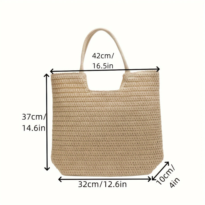Handcrafted natural fiber tote bag Kalsten