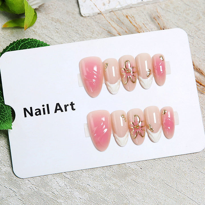 Artificial nails with delicate floral design Kalsten