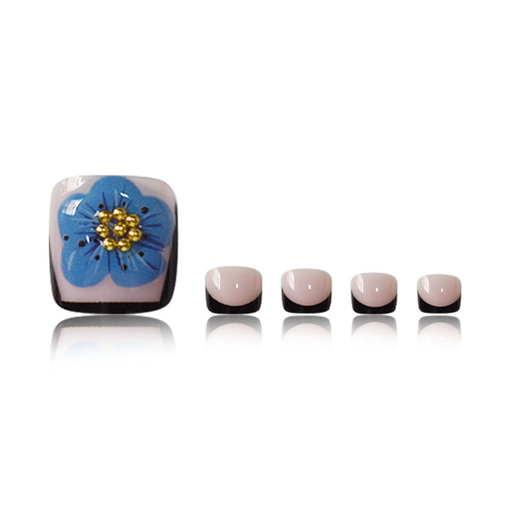 Floral Decorative Press-On Toe Nails Kalsten