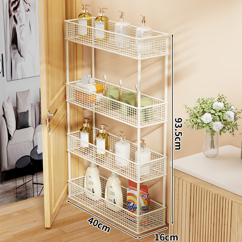 Slim Overdoor Three-Tier Wire Mesh Storage Organizer