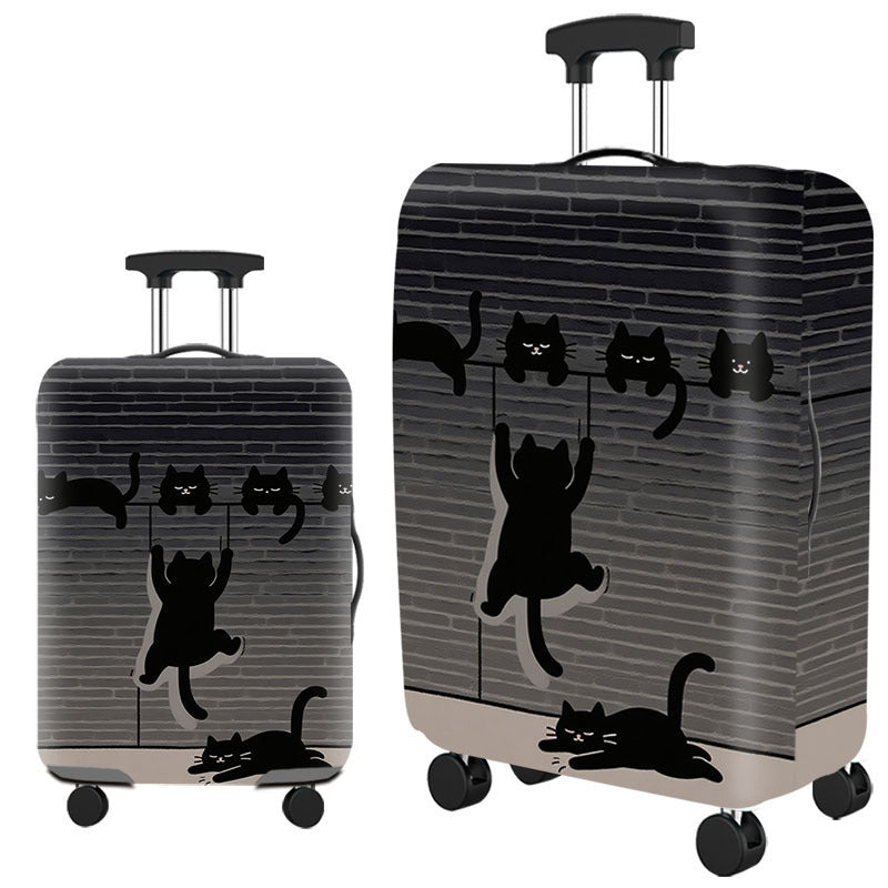 Tropical Leaf Print Hard Shell Luggage Kalsten