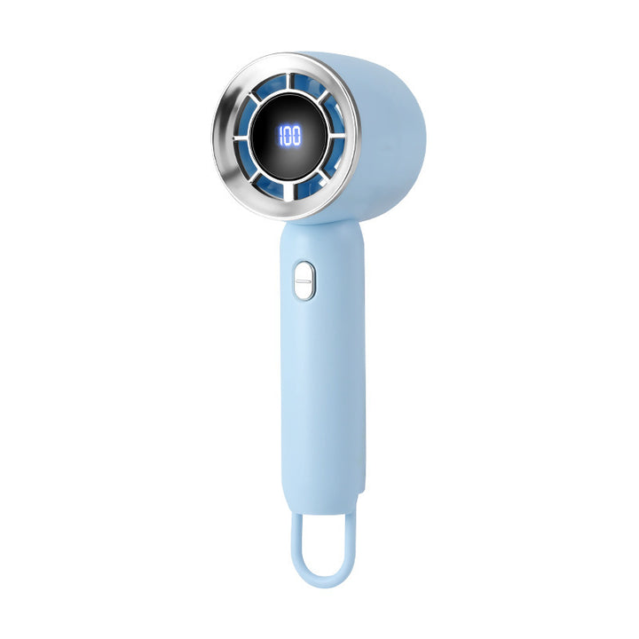 Unisex Portable Mini Hand Fan with Digital Speed Display Kalsten