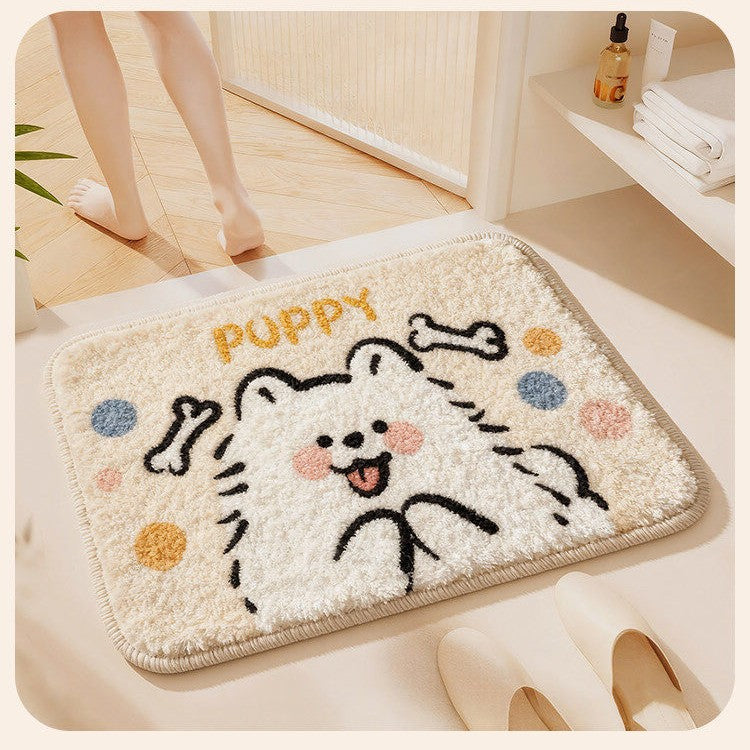 Children's Playful Dog Bath Mat Kalsten