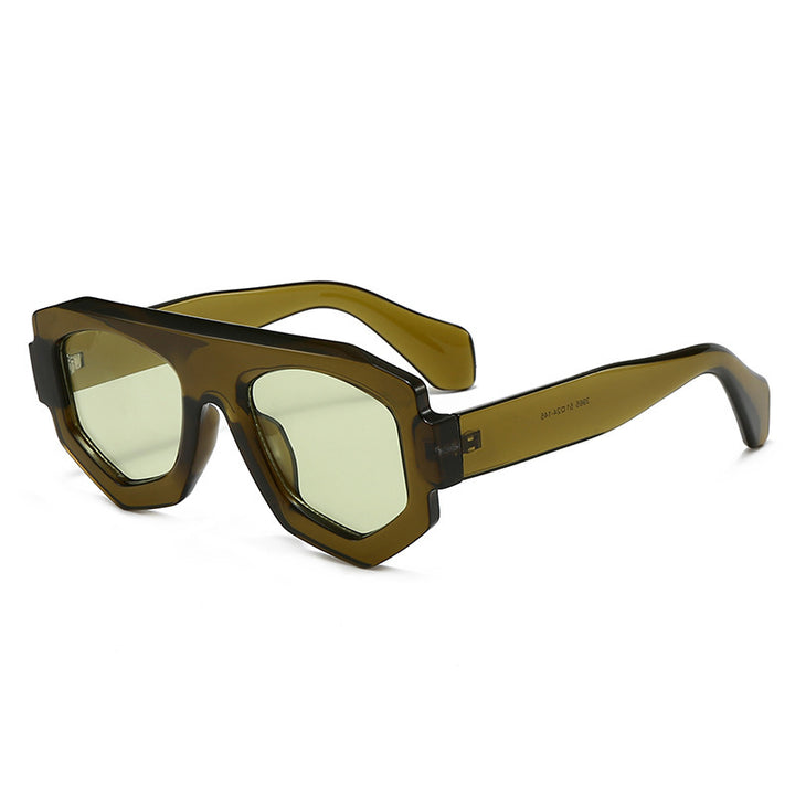 Bold Geometric Shield Sunglasses Kalsten