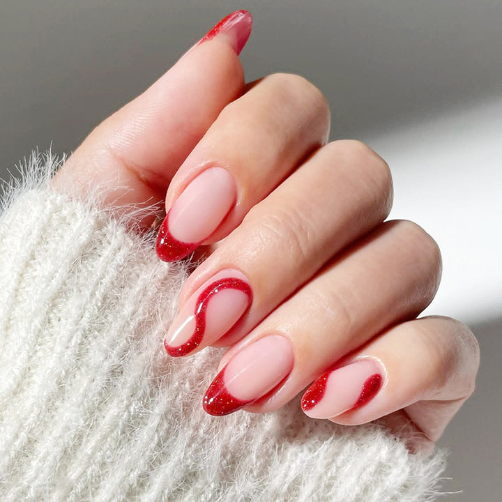 Stylish French Tip Press-On Nails Set Kalsten