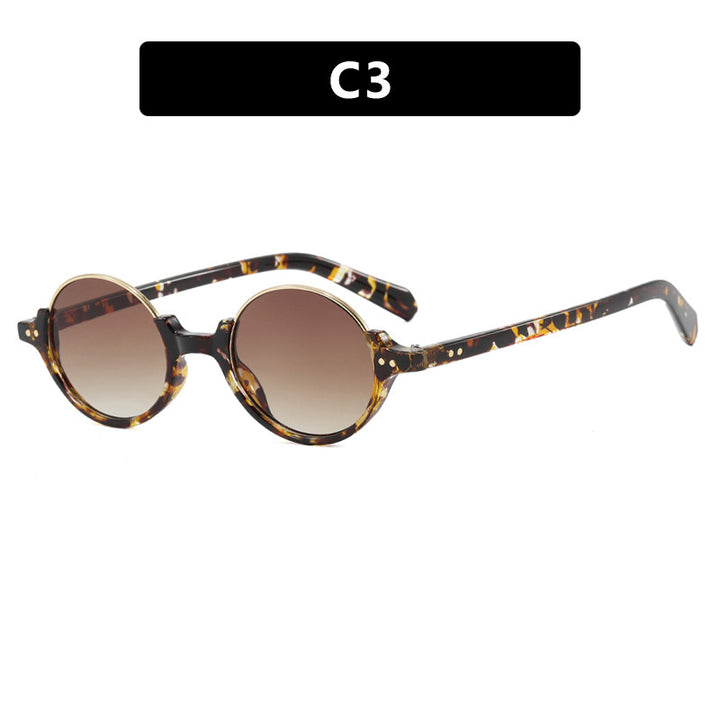 Women's round sunglasses with elegant plastic frame Kalsten