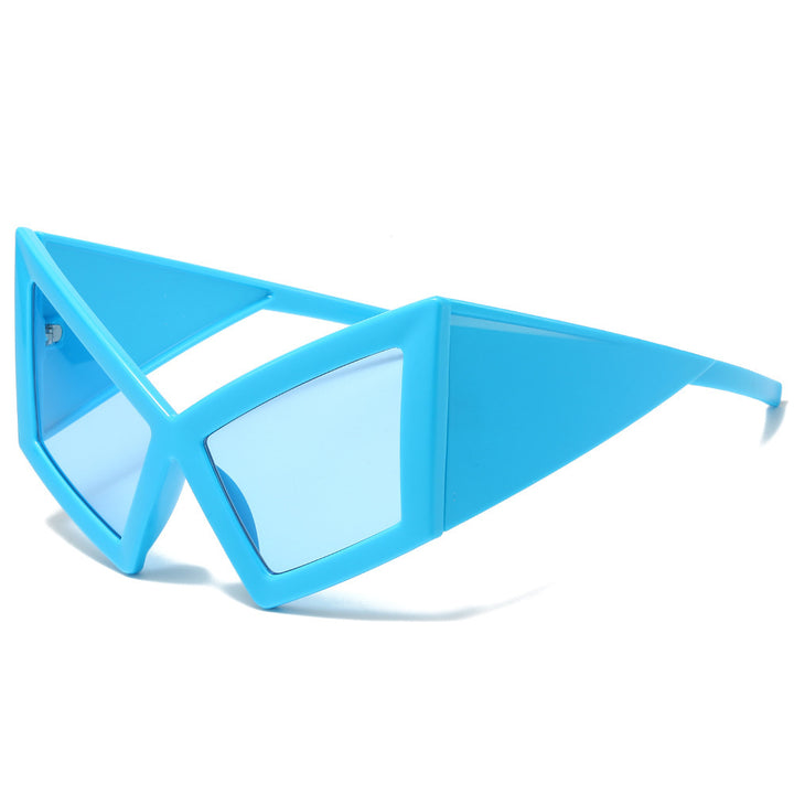 Futuristic Geometric Shield Sunglasses Kalsten