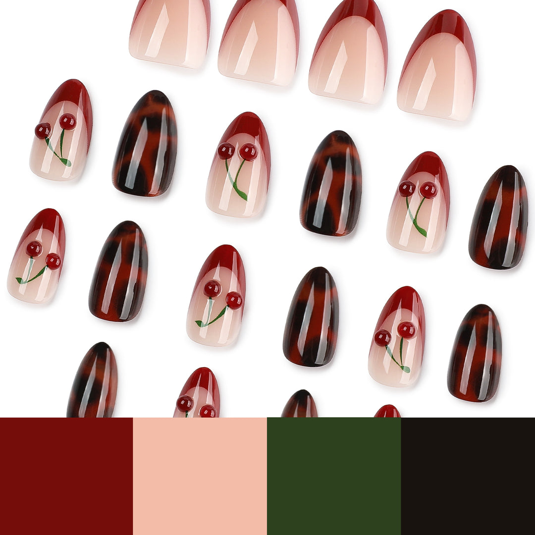Creative Nail Art in Cherries Design Kalsten