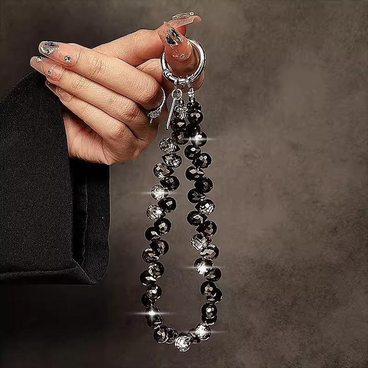 Decorative Crystal Beaded Charm Keychain Kalsten