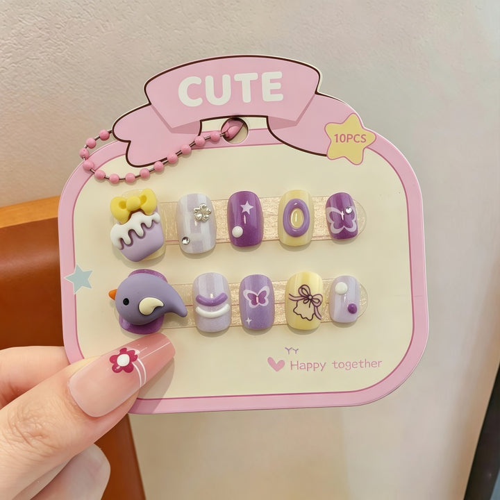 Artificial nails with sweet character design Kalsten