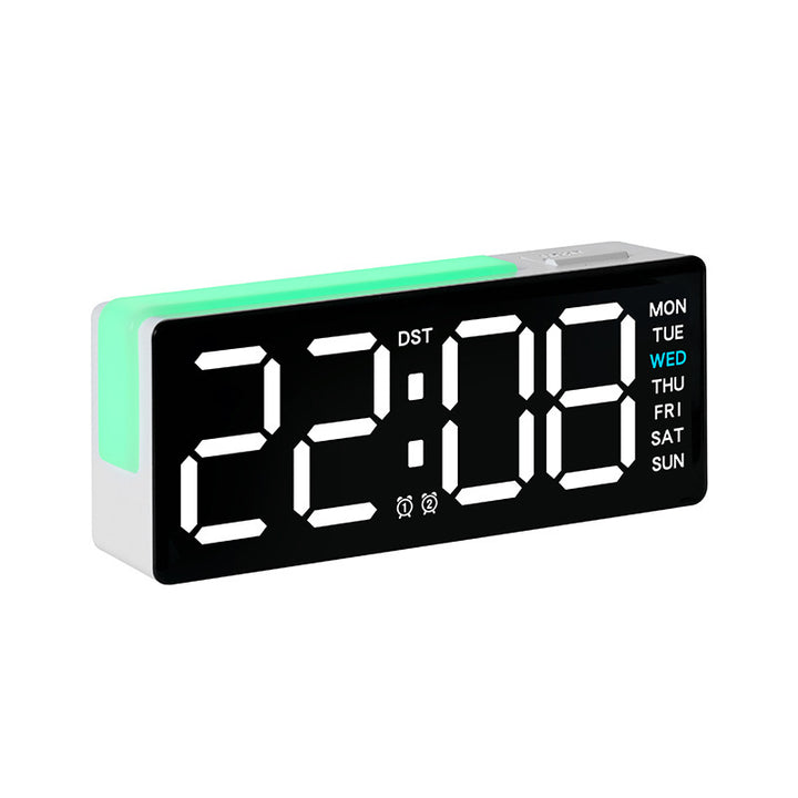Digital LED Alarm Clock with Integrated Temperature and Day of Week Display Kalsten