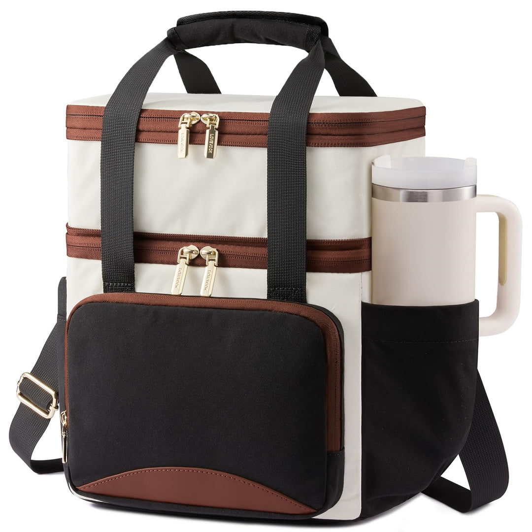 Insulated picnic bag with multiple compartments and elegant details Kalsten