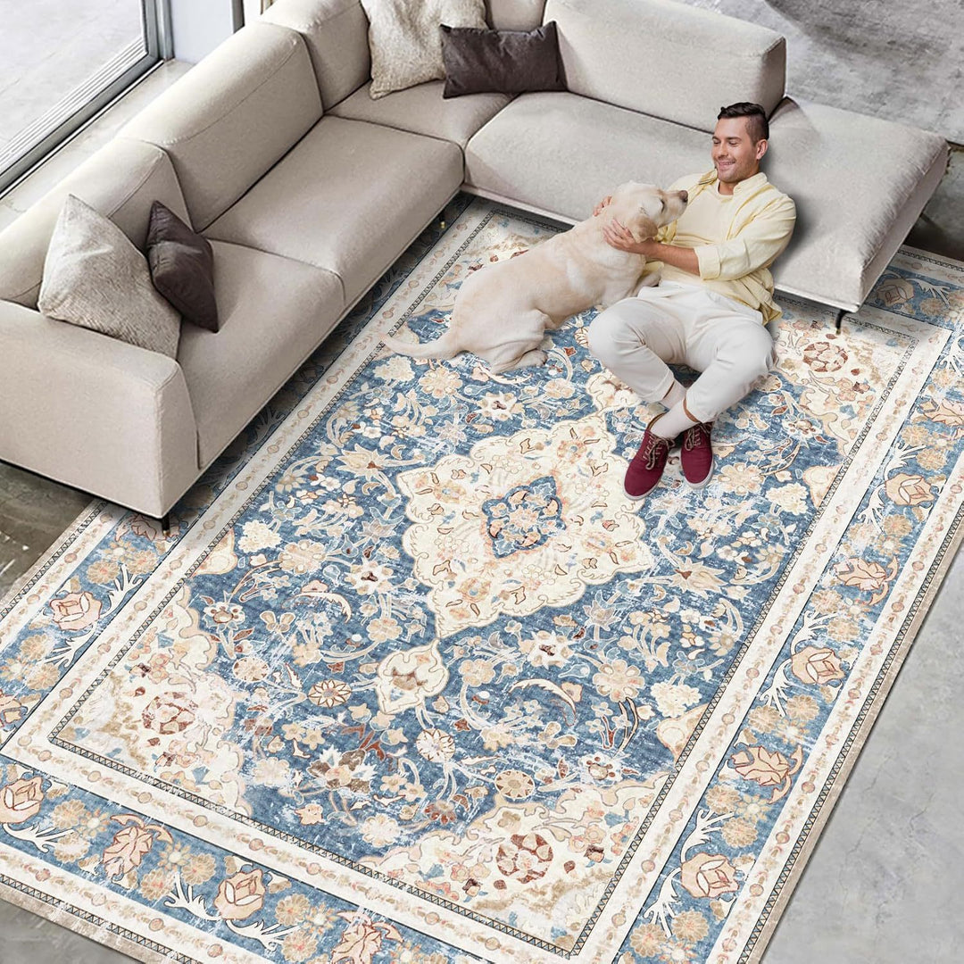 Vintage Flower Pattern Carpet