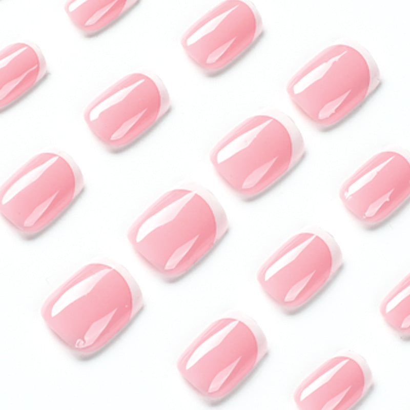 Artful nail extensions with classic French design Kalsten