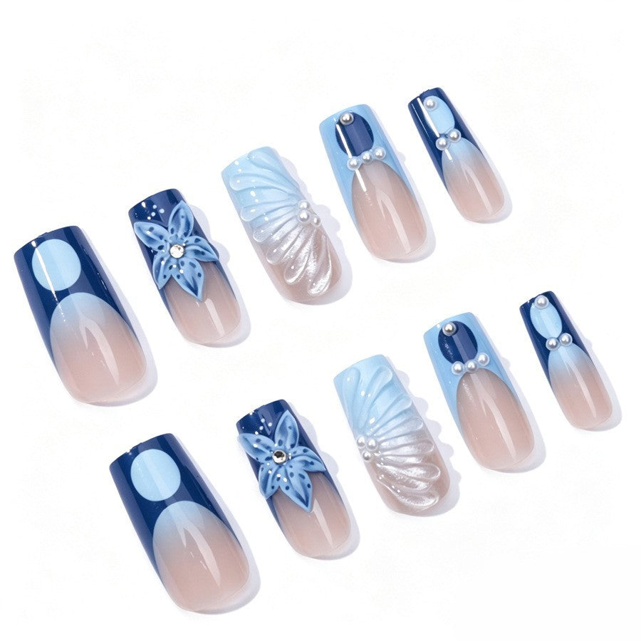 Artificial nail set with floral and elegant decorations Kalsten
