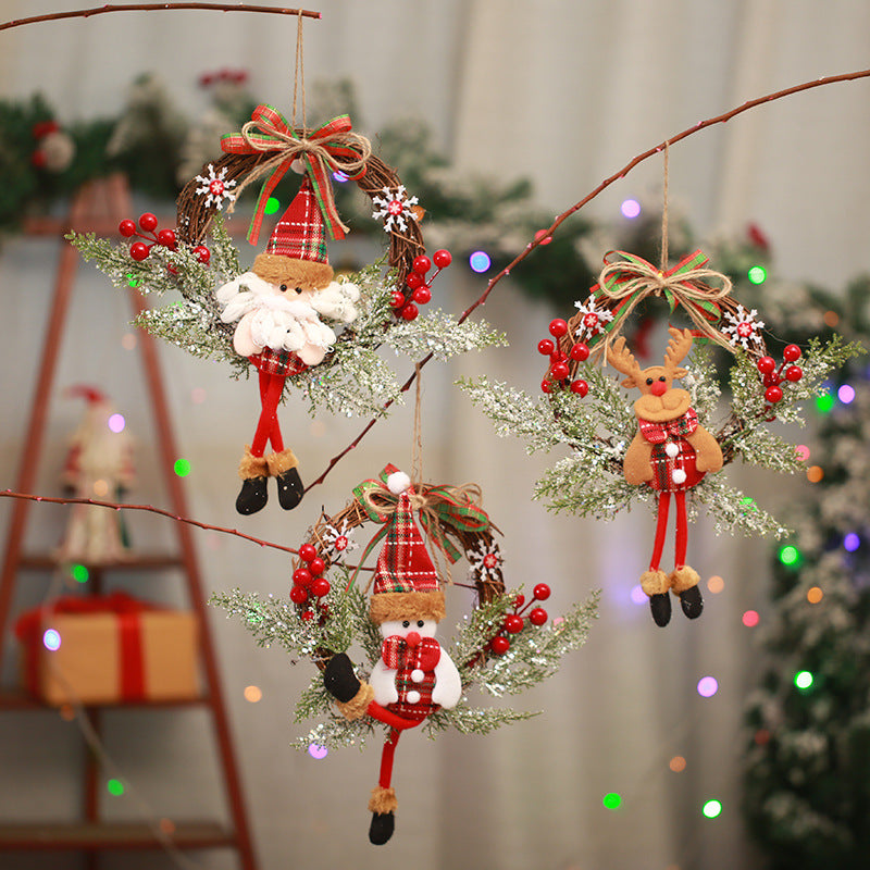 Christmas wreath decoration with snowman design Kalsten