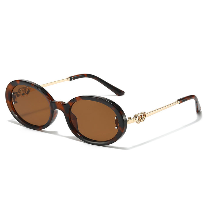 Elegant Shield Sunglasses with Decorative Metal Accents Kalsten