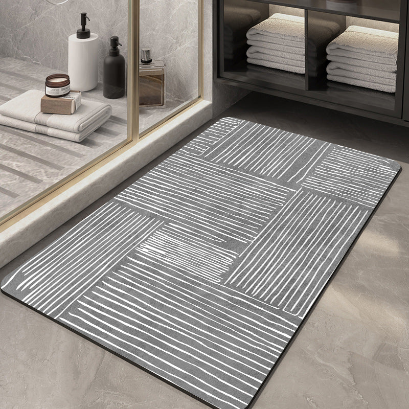 Geometric Pattern Soft Bath Mat Kalsten